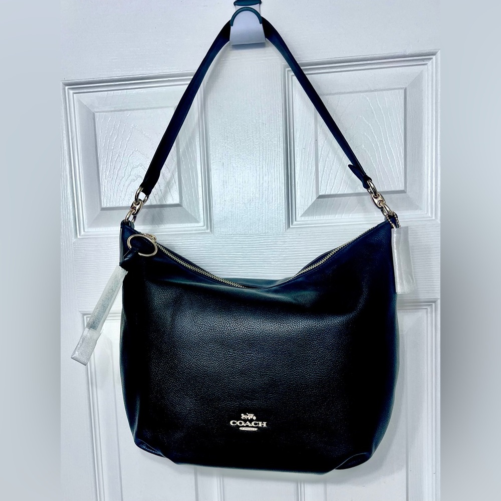 Coach Skylar Hobo Large Pebbled Leather Shoulder Bag